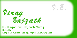 virag bajzath business card