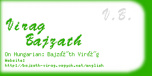 virag bajzath business card